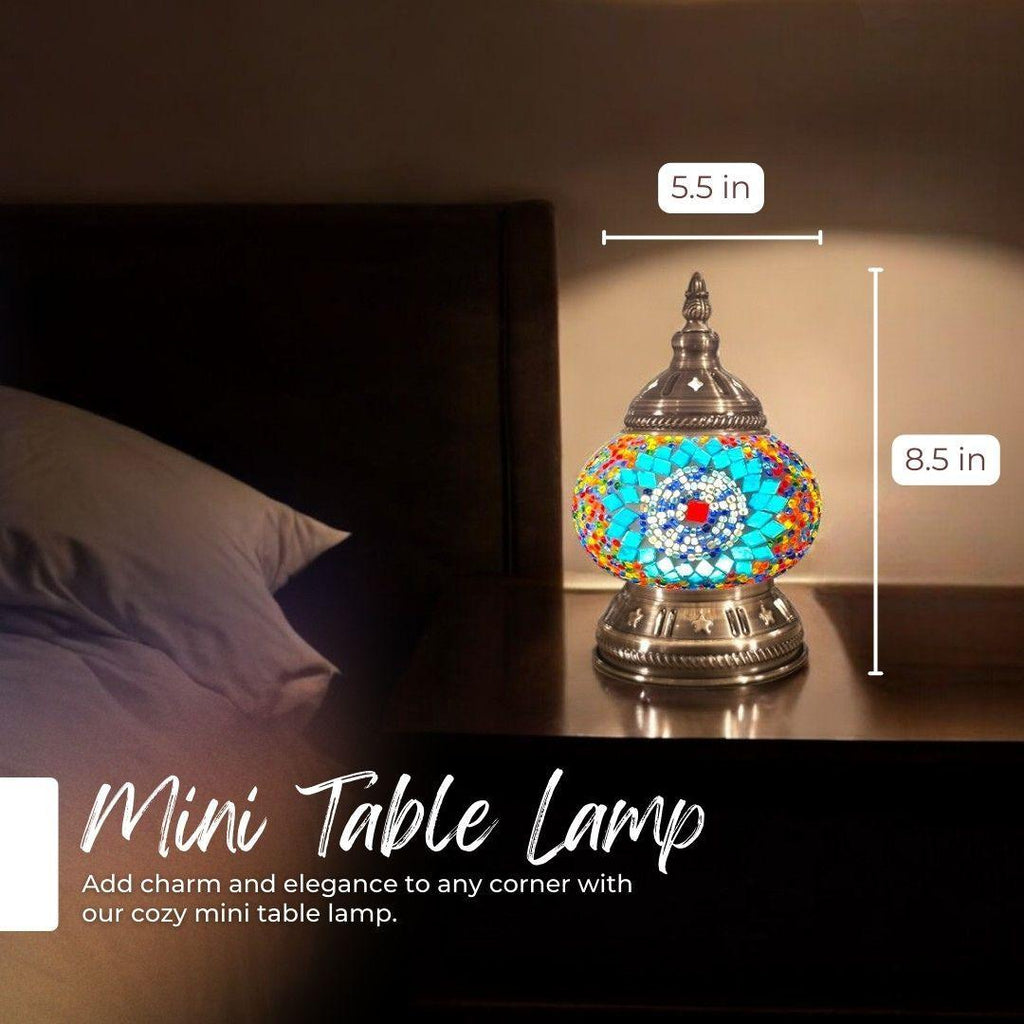 Ready-made Mosaic Lamp - Sapphire Sunflower