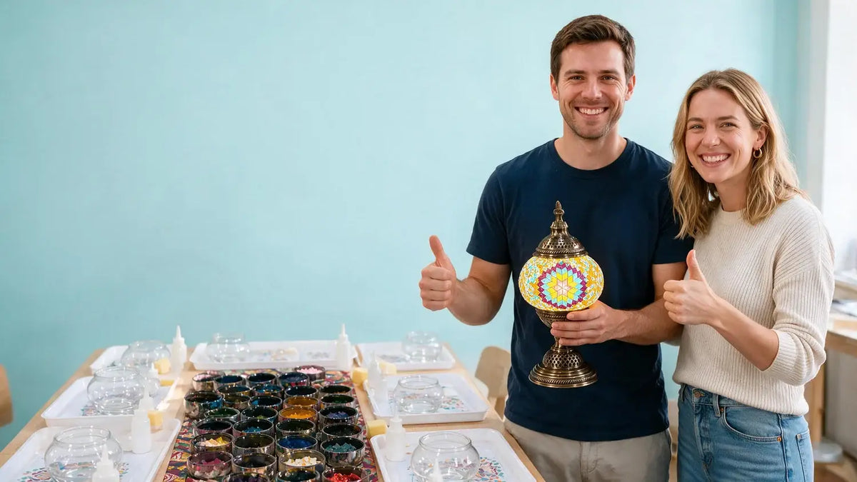 Turkish Mosaic Lamp Workshop in Atlanta, GA 