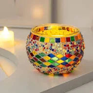 Turkish Mosaic Lamp Candle Holder