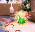 "Christmas" Mosaic Candle Holder DIY Home Kit