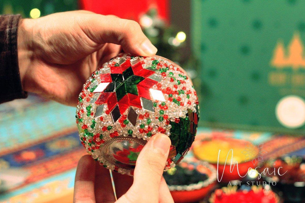DIY Turkish Mosaic Lamp Kit – Christmas Theme