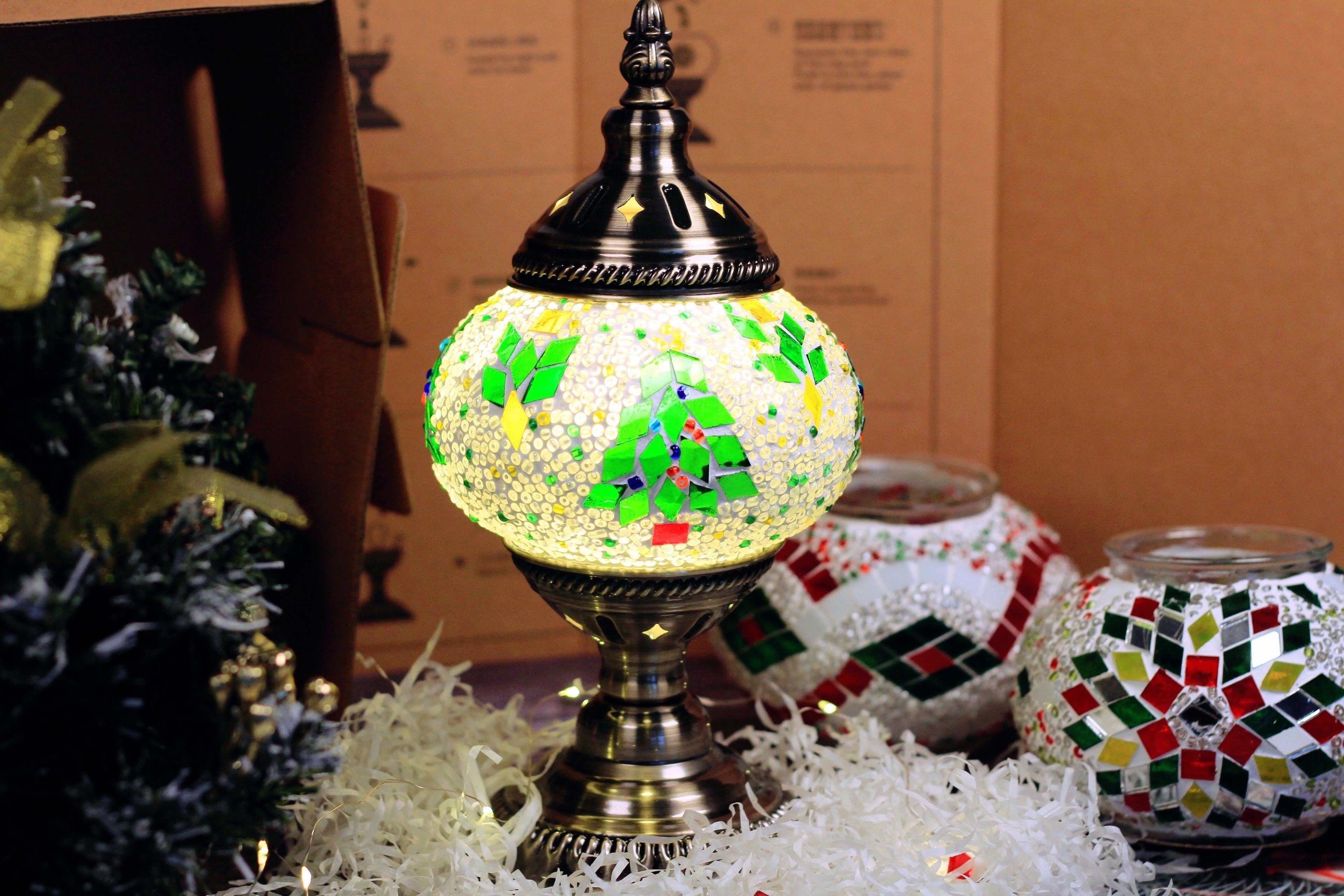 DIY Turkish Mosaic Lamp Kit – Christmas Theme