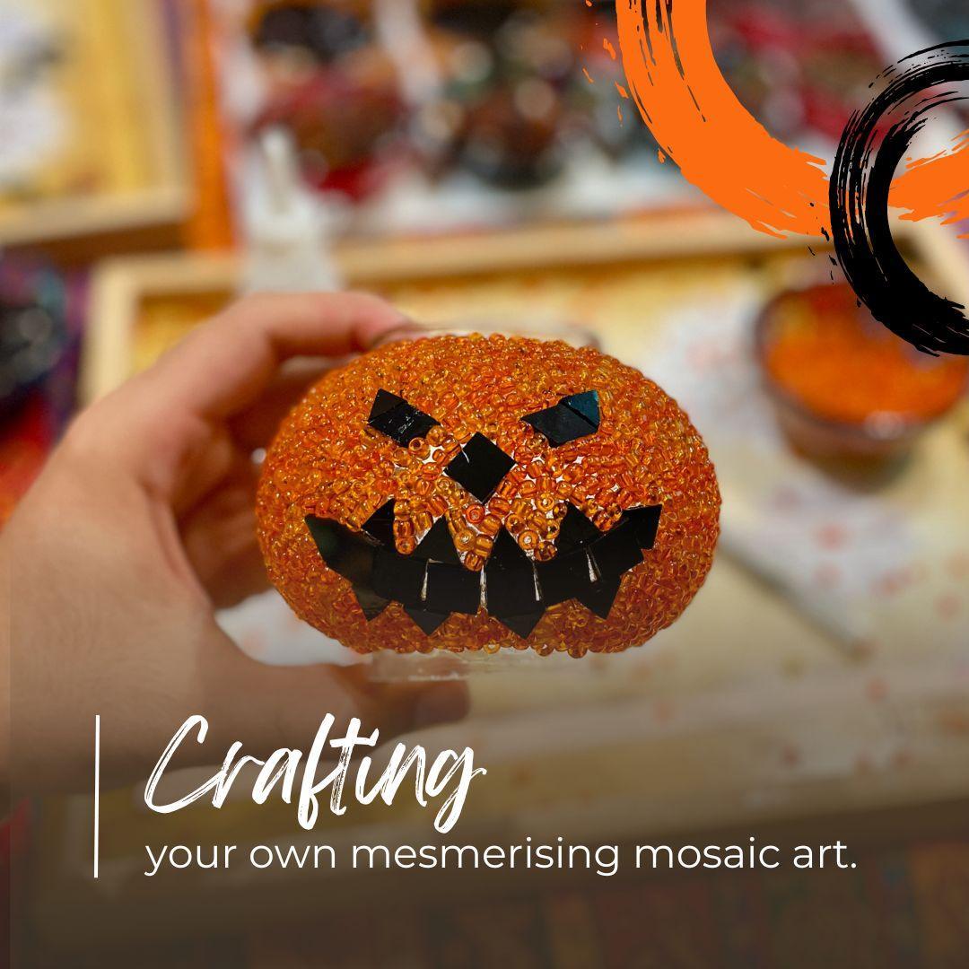 DIY Turkish Mosaic Lamp Kit – Halloween Theme