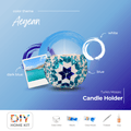 Mosaic Candle Holder DIY Home Kit "AEGEAN"
